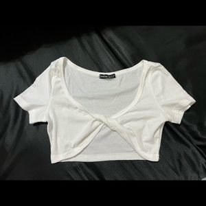 White Crop Top